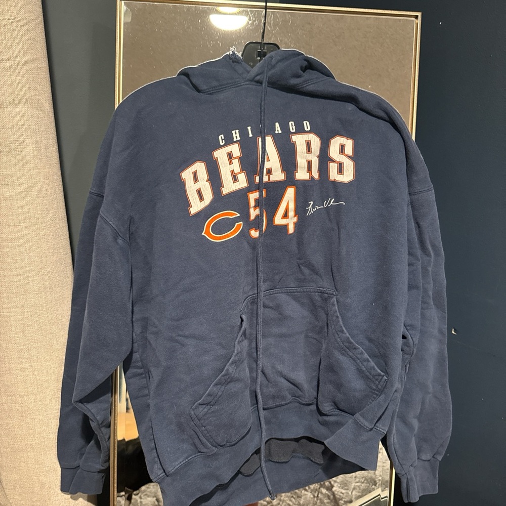 Chicago Bears Navy Hoodie with Signature